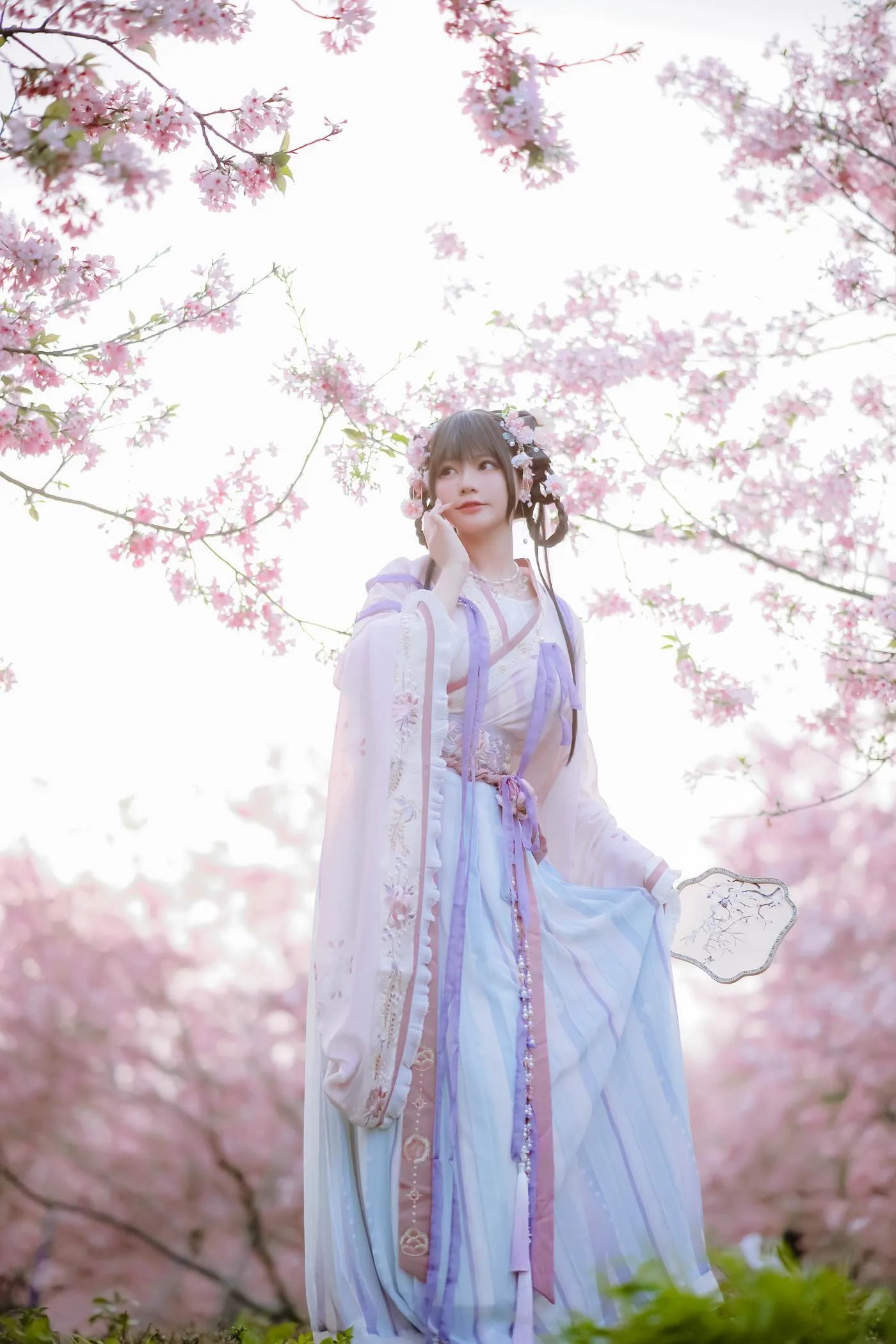 Nyako喵子 – NO.35 樱花汉服 花神祈愿 [52P]插图4